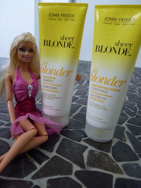Le shampooing Go Blonder- Sheer Blonde et le soin démêlant Go Blonder-Sheer Blonde avis John Frieda 