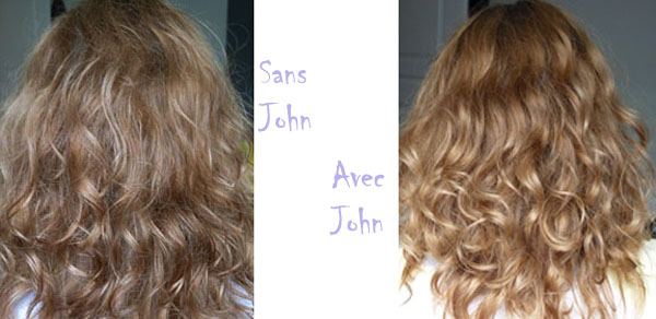 Comparaisons après l'utilisation du shampooing Go Blonder- Sheer Blonde et du soin démêlant Go Blonder-Sheer Blonde avis John Frieda 