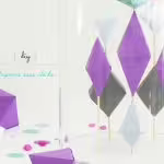 diy origamis sous cloche