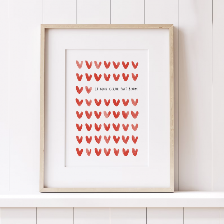 imprimé coeur déco 08
