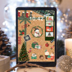 Fond d’écran iPad Noël rotatif compatible portrait et paysage