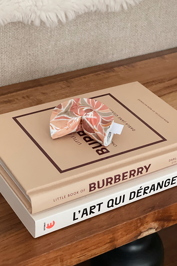 fortune cookies décoré au papier decopatch