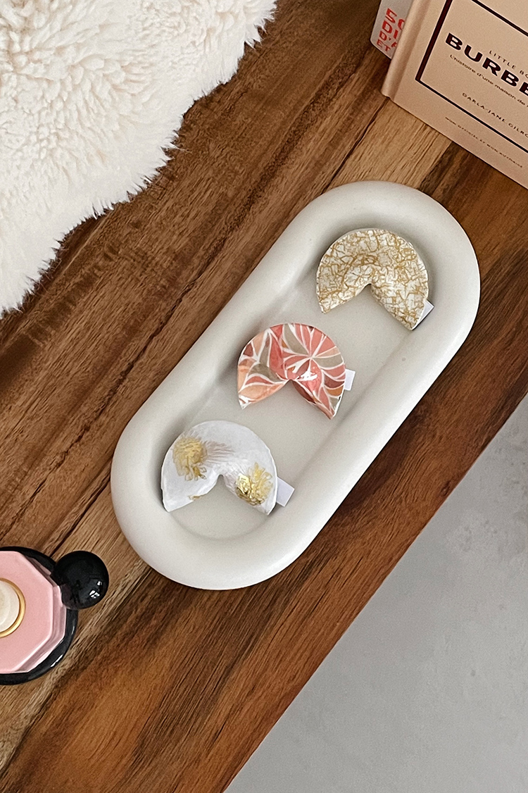 Fortune cookies en argile autodurcissante faits main